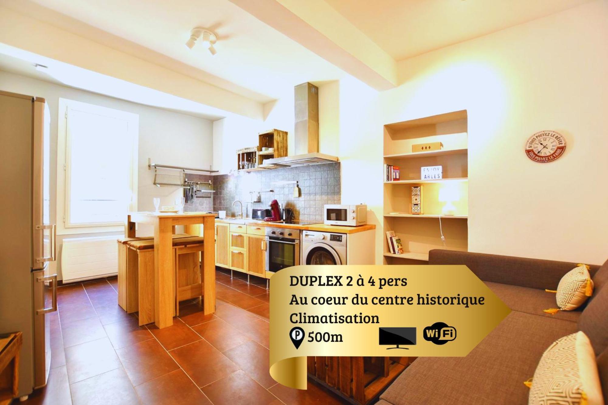 شقة Succes - Tres Beau Duplex- Coeur D'Arles- Climatisation المظهر الخارجي الصورة